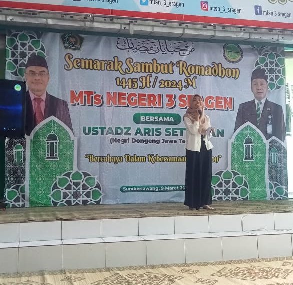 Bahagia Datangnya Bulan Ramadhan, MTsN 3 Sragen Gelar Kegiatan Semarak Sambut Ramadhan