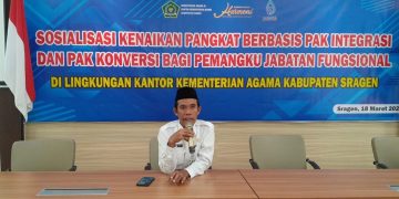 Sikapi Regulasi Baru tentang Kepegawaian, Kankemenag Sragen Sosialisasi Kenaikan Pangkat