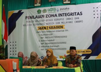 Evaluasi Lapangan Tim Penilai Internal Pembangunan Zona Integritas MAN 1 SRAGEN