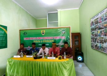 Dewan Pendidikan Lakukan Visitasi ke MTsN 8 Sragen Dalam Lomba Kinerja Komite Madrasah se- Kabupaten Sragen Tahun 2024