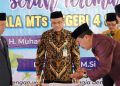 Terima Mandat Sebagai Kepala MTsN 4 Sragen, Sardi Siap Lanjutkan Program Madrasah