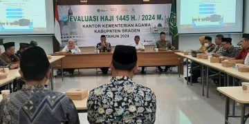 Terus Berupaya Tingkatkan Layanan Haji, Kankemenag Sragen Adakan Evaluasi Pelaksanaan Haji Tahun 2024