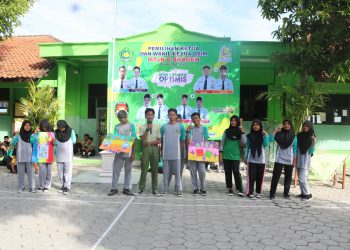 Bak Suasana Pilkada, Kampanye Pilketom MTs N 6 Sragen Berlangsung Semarak