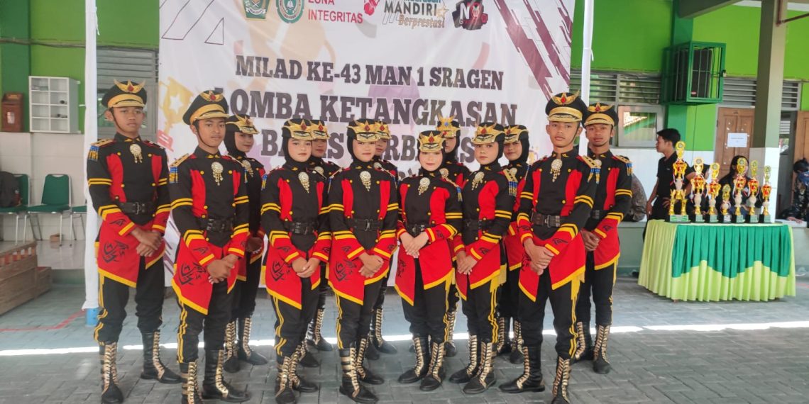 Paskibra MTsN 4 Sragen Raih Prestasi Memukau, Juara 1 LKBB Kabupaten Sragen