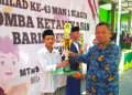 Tampil Memukau, Siswa MTsN 2 Sragen Raih Juara 1 Lomba MTQ Tingkat Kabupaten