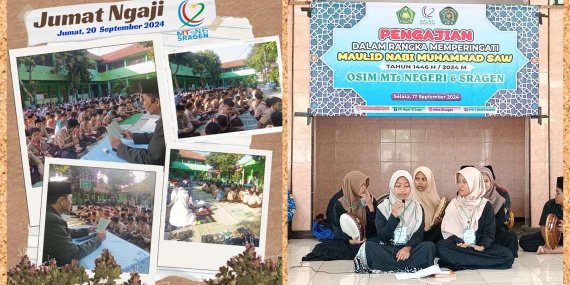 MTs N 6 Sragen Tutup Rangkaian Perayaan Maulid Nabi Dengan Jum’at Mengaji