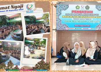 MTs N 6 Sragen Tutup Rangkaian Perayaan Maulid Nabi Dengan Jum’at Mengaji