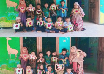 Rayakan Hari Batik, RA Bakti Purworejo Ciptakan Karya dari Tisu