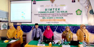 Kuatkan Pengelolaan E-Kinerja, MTs Negeri 1 Sragen Gelar Bimtek Pengelolaan E-Kinerja