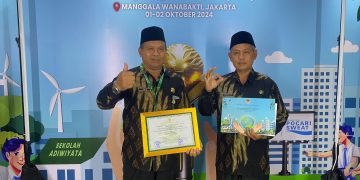 Sisihkan Puluhan Sekolah dan Madrasah, MTsN 4 Sragen Raih Penghargaan Adiwiyata Tingkat Nasional 2024