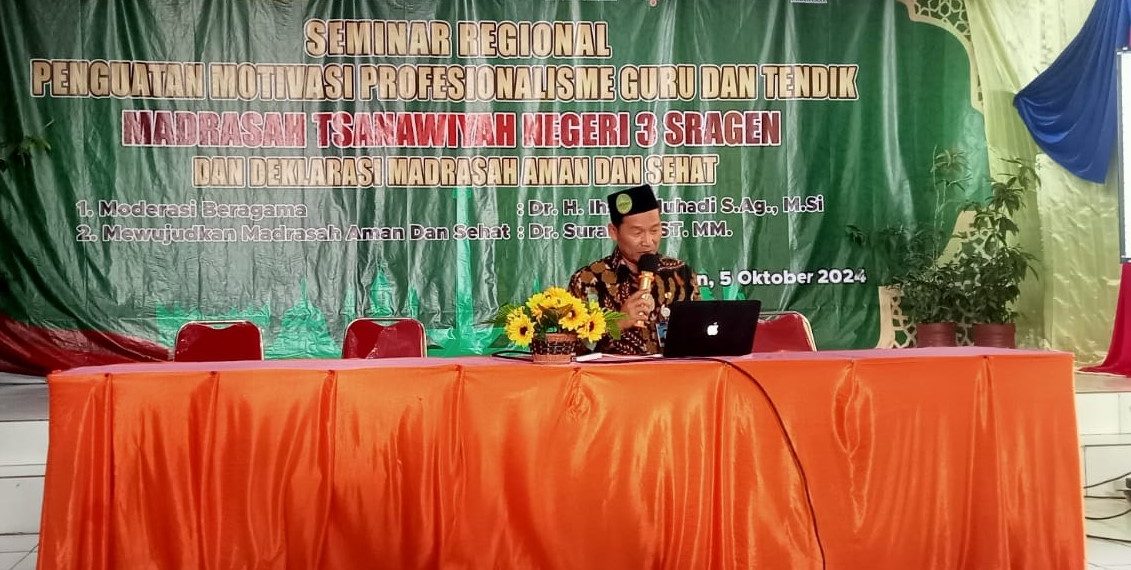 MTsN 3 Sragen Adakan Seminar Penguatan Profesionalisme Guru dan Tendik Demi Mewujudkan Madrasah Maju dan Bermutu