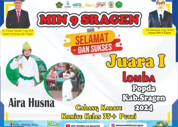 Siswa MIN 9 Sragen Raih Juara 1 Lomba POPDA Karate Tingkat Kabupaten Sragen