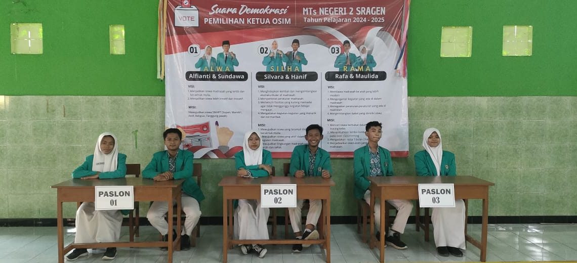 Debat Paslon Awali Pesta Demokrasi MTsN 2 Sragen