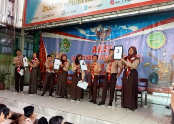 Kampanye dan Penyampaian Visi Misi Calon Ketua dan Wakil OSIM di MTsN 3 Sragen Wujud dari Penerapan P5P2RA