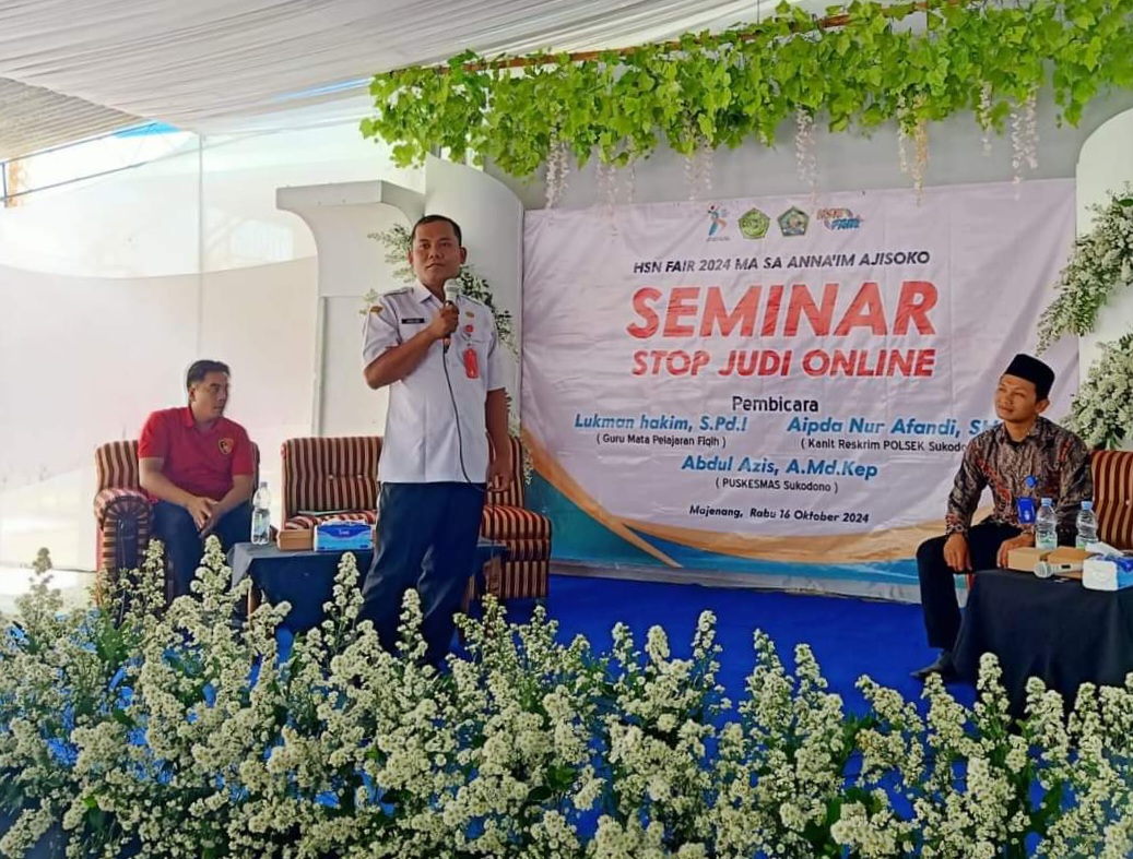 Waspadai Judi Online di Kalangan Pelajar, MA An Naim Ajisoko Sukodono Gelar Seminar “Stop Judi Online”