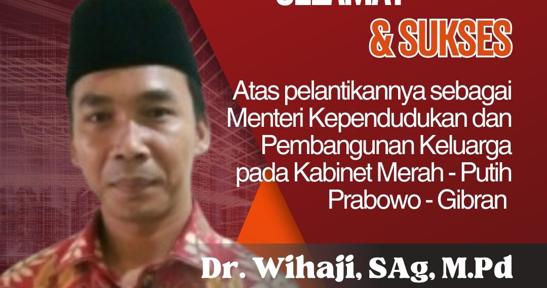 Wihaji, Alumni MTsN 4 Sragen Jadi Menteri Kabinet Merah putih Presiden Prabowo