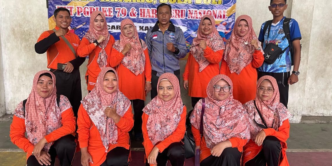 Smash !! Tim Voli Matsanabe Juara 3 HUT PGRI dan HGN 2024 Kecamatan Kalijambe