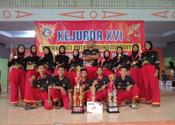 Raih 7 Emas, 3 Perak dan 1 Perunggu Kukuhkan MTsN 3 Juara Umum Kejurda Tapak Suci Kelas Pra Remaja