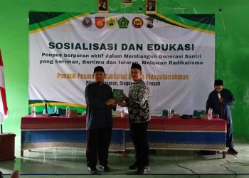 Pasca Pembubaran Kelompok Jamaah Islamiyah, Pondok Pesantren Hidayaturahman Sragen Gelar Sosialisasi Wawasan Kebangsaan Bersama Densus 88 dan Kankemenag Sragen