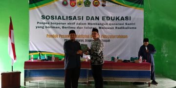 Pasca Pembubaran Kelompok Jamaah Islamiyah, Pondok Pesantren Hidayaturahman Sragen Gelar Sosialisasi Wawasan Kebangsaan Bersama Densus 88 dan Kankemenag Sragen