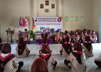 Wujudkan Penggalang Berkarakter, Gudep MTsN 1 Sragen Gelar Pelatihan Anggota Khusus Kader Pramuka