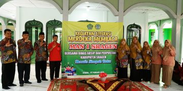 Hadapi Krisis Literasi, MAN 1 Sragen Gandeng Dinas Arsip dan Perpusda dalam Literasi Merdeka Membaca