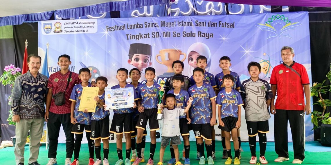 MIN 9 Sragen Raih Juara Pertama Futsal Antar SD/MI Se-Soloraya dalam Event Perdana Tahun 2025