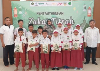 Memasuki Pertengahan Ramadhan, MIN 9 Sragen Tasyarufkan Zakat Fitrah