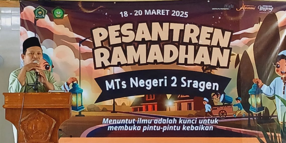 Pungkasi Pesantren Ramadan, MTs Negeri 2 Sragen Adakan Pengajian Motivasi