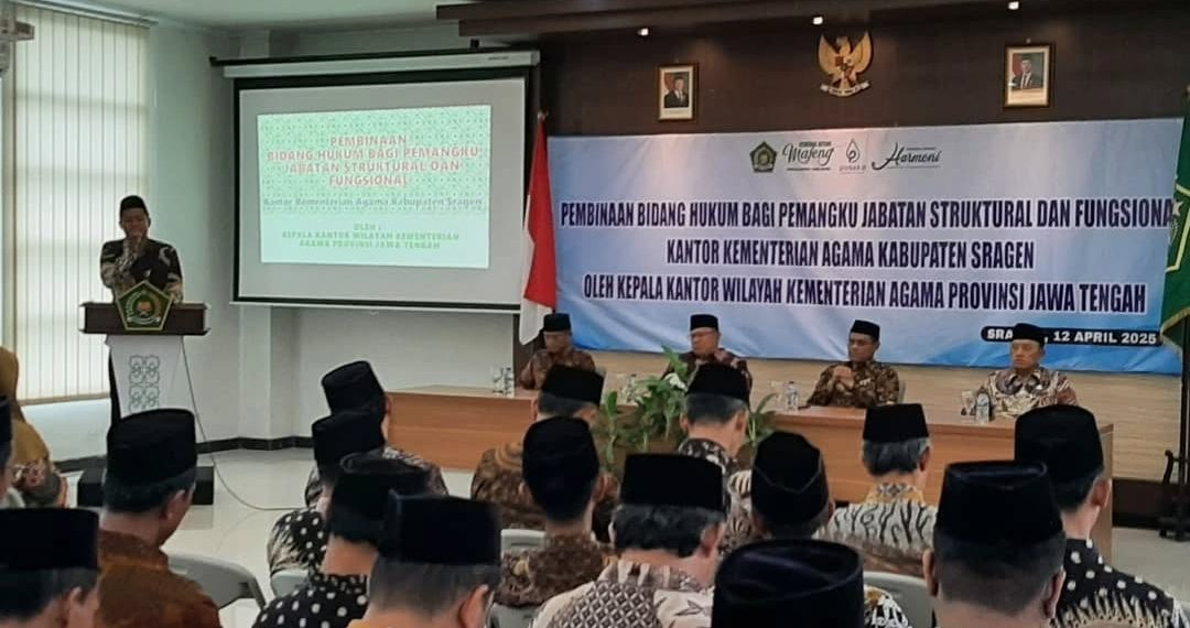 Kakanwil Kemenag Jateng Kenalkan Asta Protas Kementerian Agama pada Pejabat di Lingkungan Kankemenag Sragen