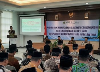 Kakanwil Kemenag Jateng Kenalkan Asta Protas Kementerian Agama pada Pejabat di Lingkungan Kankemenag Sragen