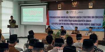 Kakanwil Kemenag Jateng Kenalkan Asta Protas Kementerian Agama pada Pejabat di Lingkungan Kankemenag Sragen