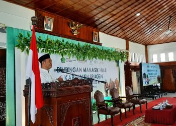 Bupati Sragen Minta Jamaah Calon Haji Sragen Berdoa di Tanah Suci, Agar Sragen Menjadi Negeri Baldatun Thoyyibatun Warobbun Ghofur