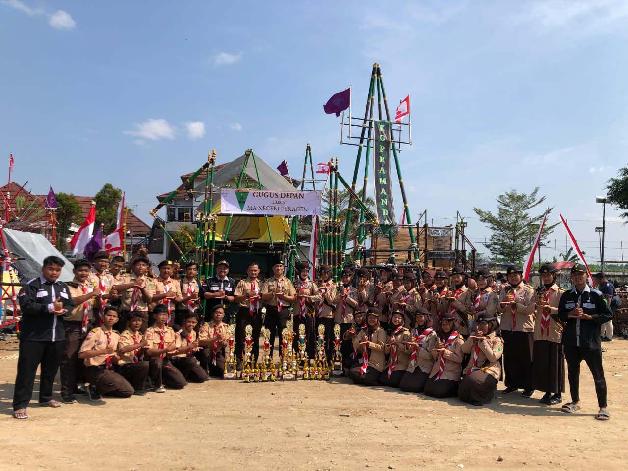 MAN 2 SRAGEN Sapu Bersih Juara di Raimuna Ranting Plupuh 2025