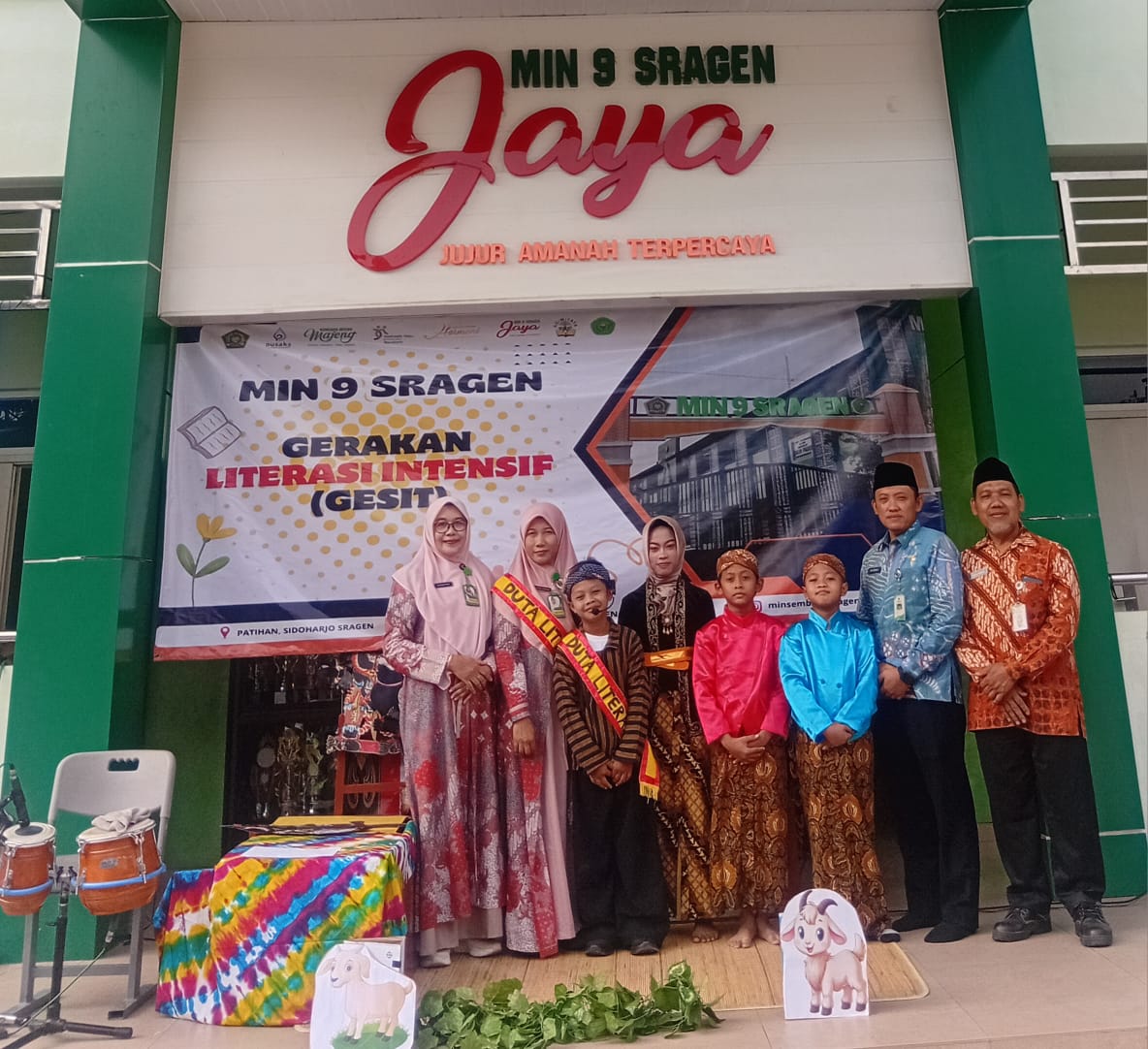 Hari Launching GESIT, MIN 9 Sragen Siap Wujudkan Madrasah Cinta Literasi