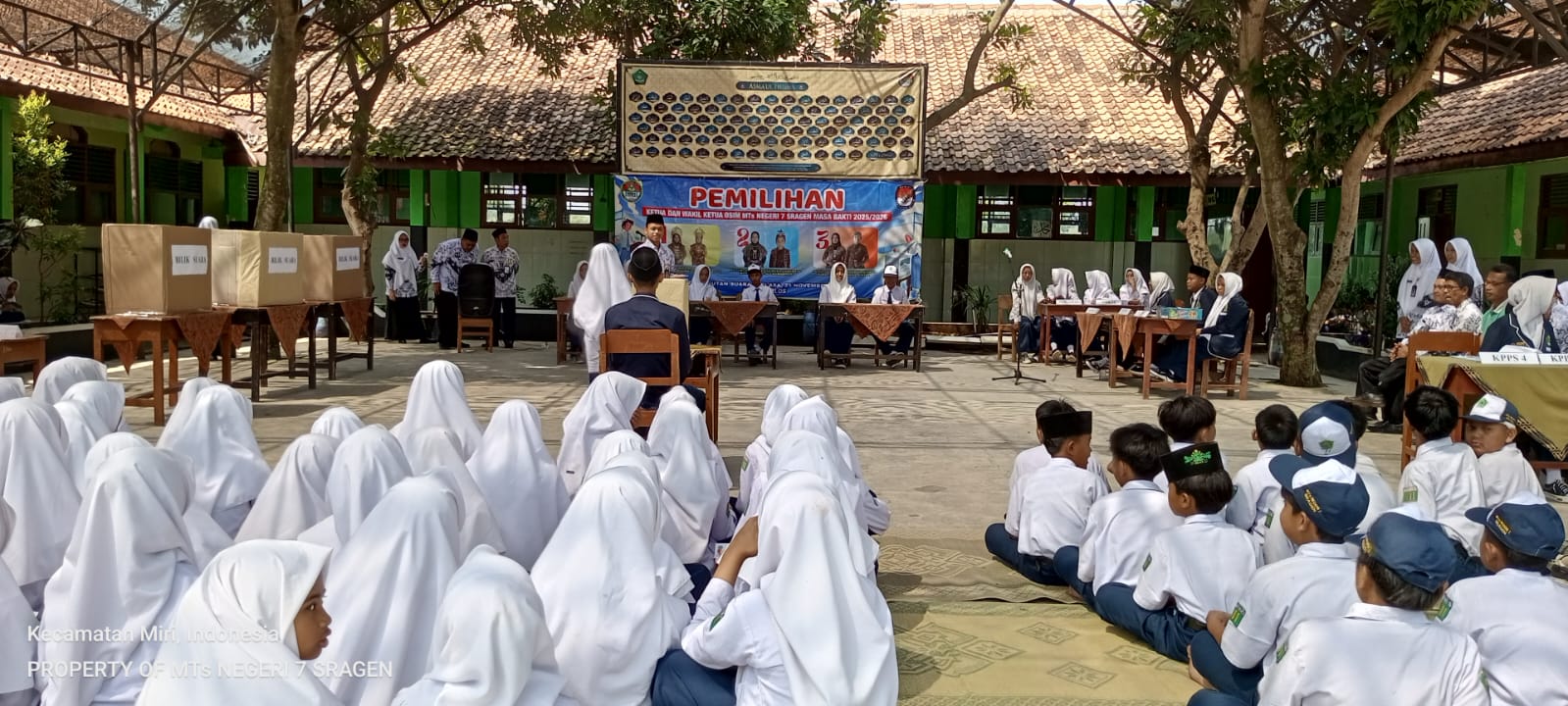 Bilqis-Cahnun Menangkan Pesta Demokrasi di MTsN 7 Sragen