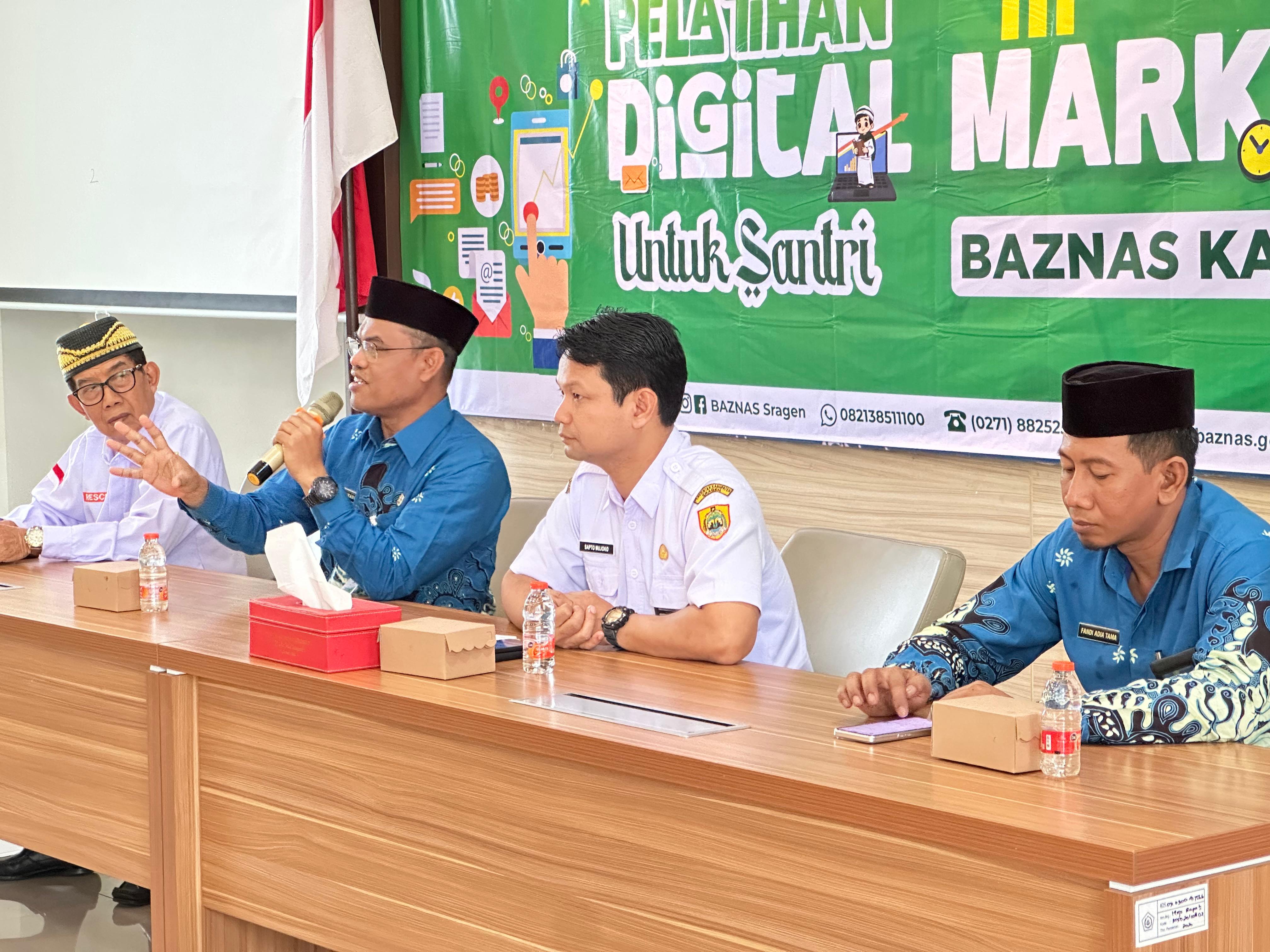 Kolaborasi Bersama Baznas, Kemenag Sragen Dorong Kuasai Digital Marketing