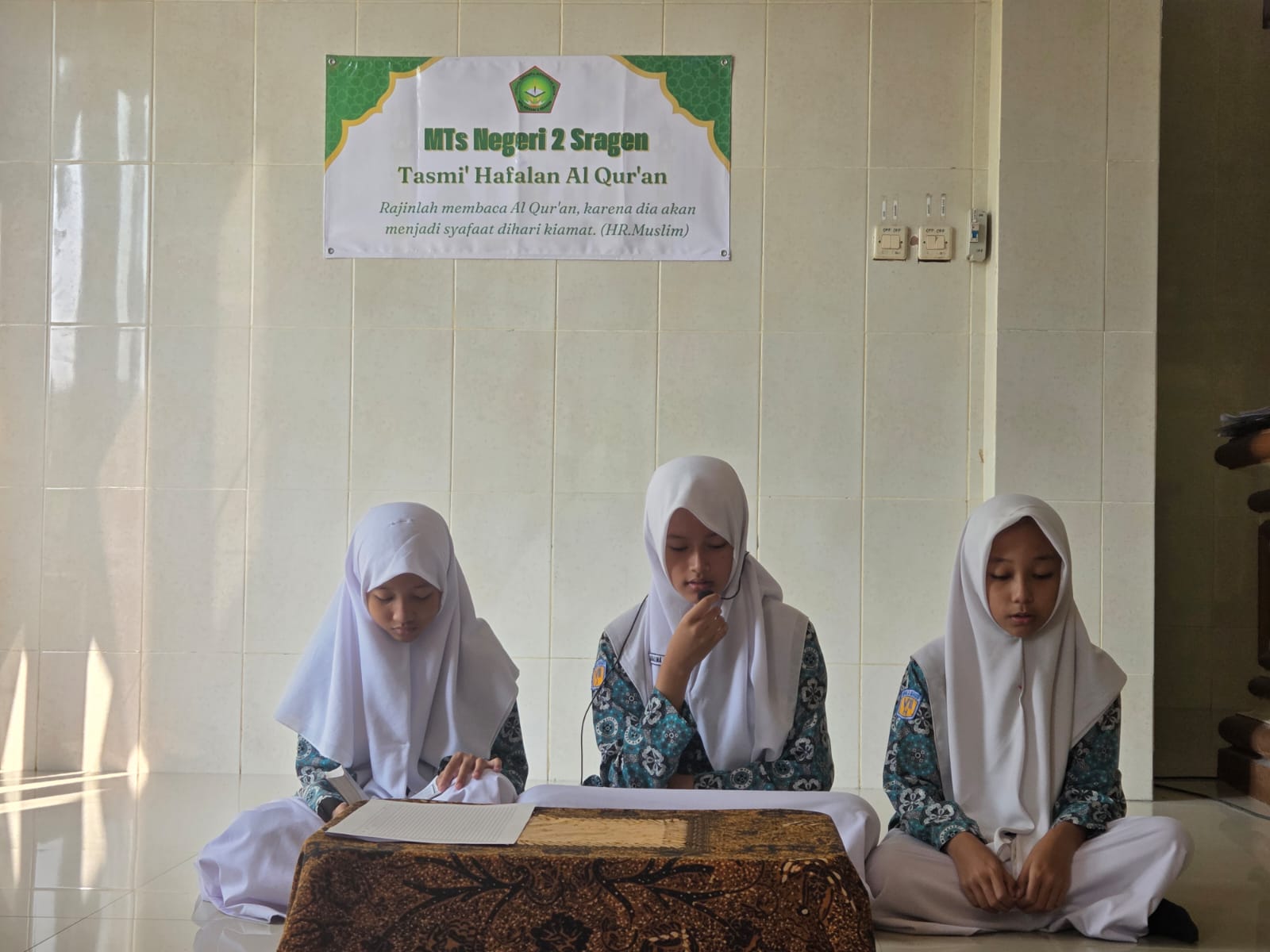 Tasmi’ Juz 30 Warnai Ujian Tahfidz MTsN 2 Sragen