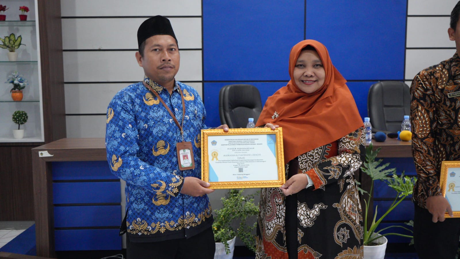 MAN 3 Sragen Raih Peringkat Pertama Digitalisasi Pengelolaan Keuangan Tahun 2025 dari KPPN Sragen