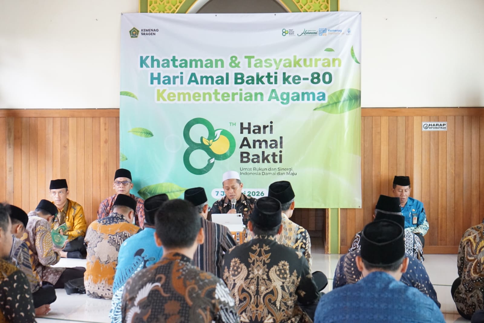 Jelang Akhir Rangkaian HAB ke-80, Kemenag Sragen Gelar Tasyakuran dan Khataman Al-Qur’an