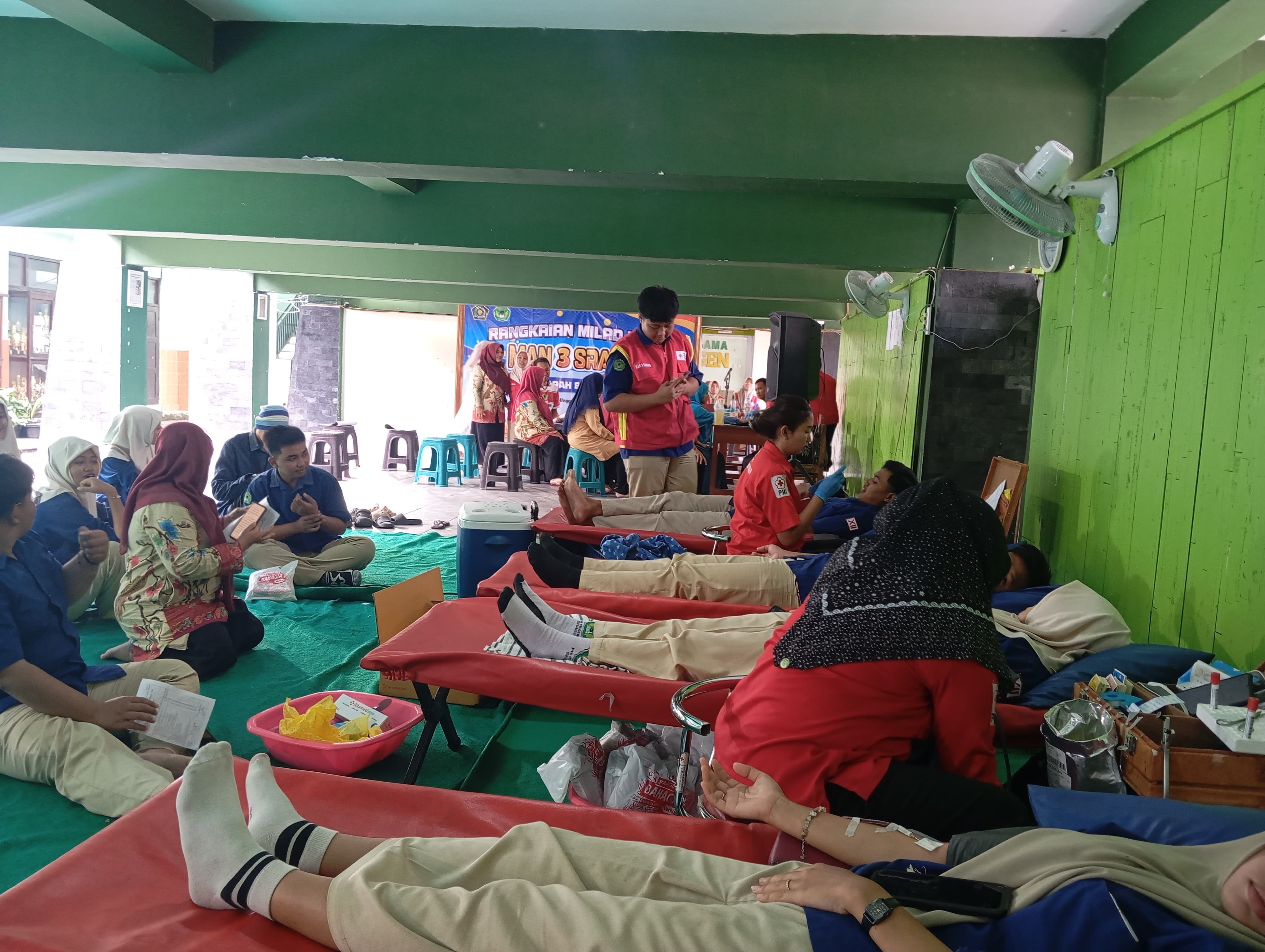 MAN 3 Sragen Gelar Donor Darah dan Aksi Berbagi Sambut Milad ke-29