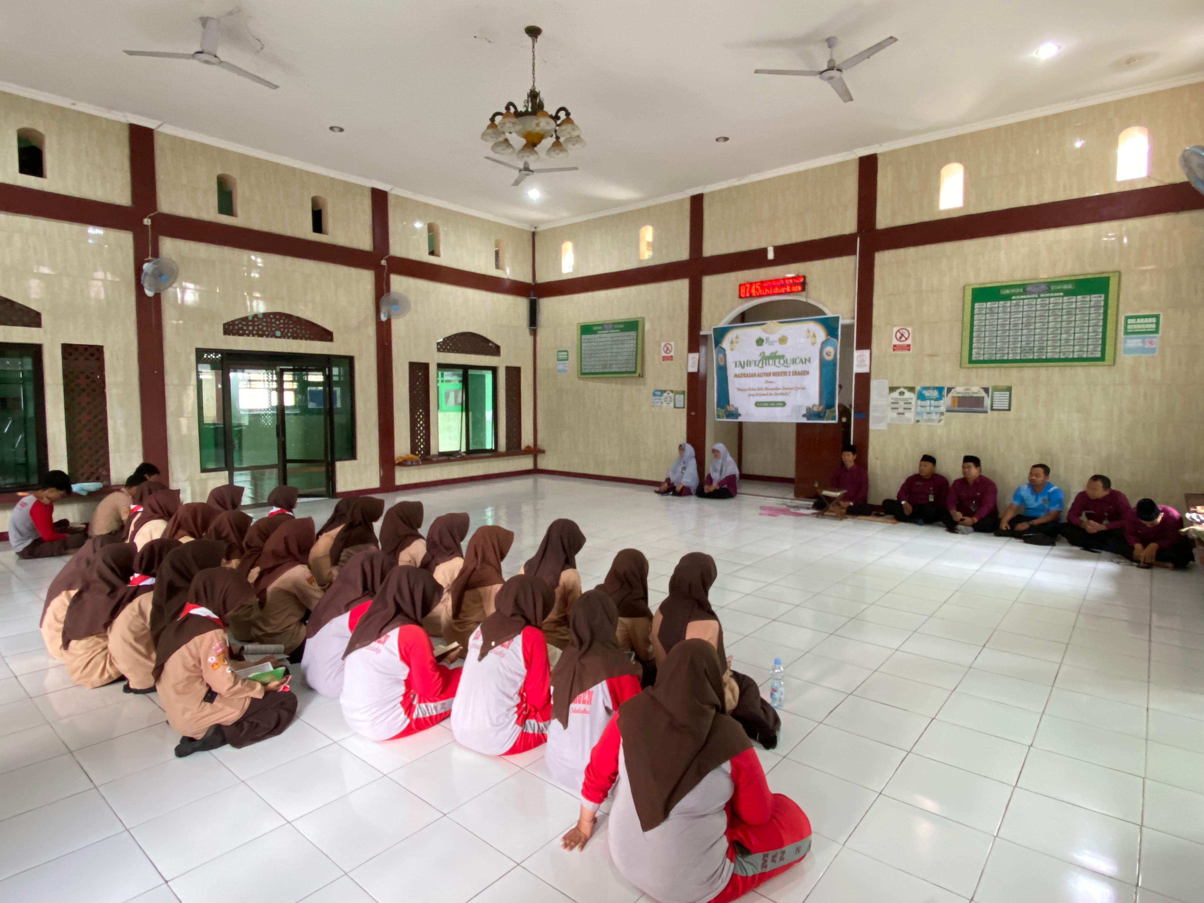 Menjaga Kalam Ilahi, MAN 2 Sragen Gelar Imtihan Tahfizhul Qur’an 2026