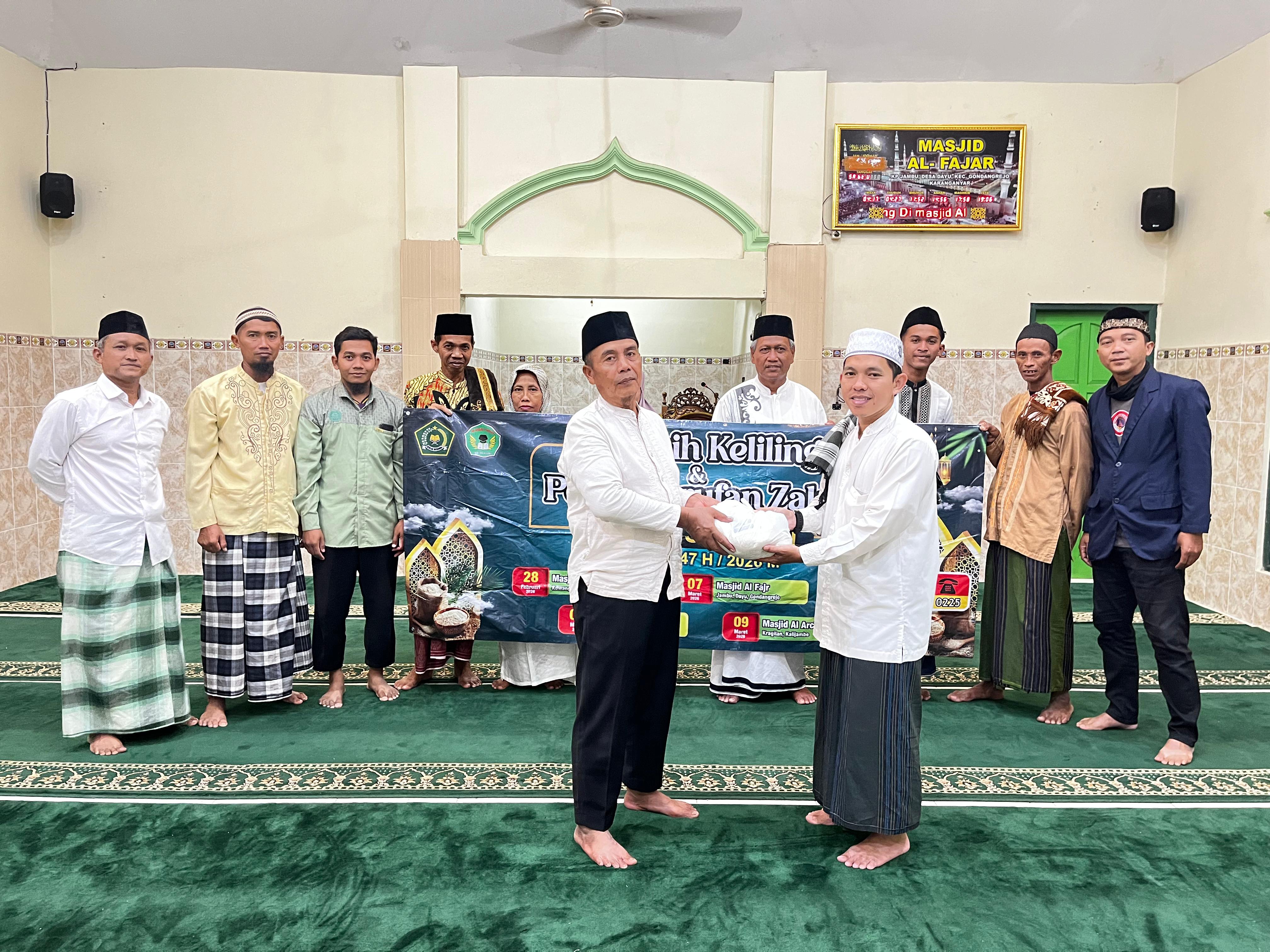 MAN 3 Sragen Gelar Tarling dan Pentasyarufan Zakat di Masjid Al Fajar Gondangrejo