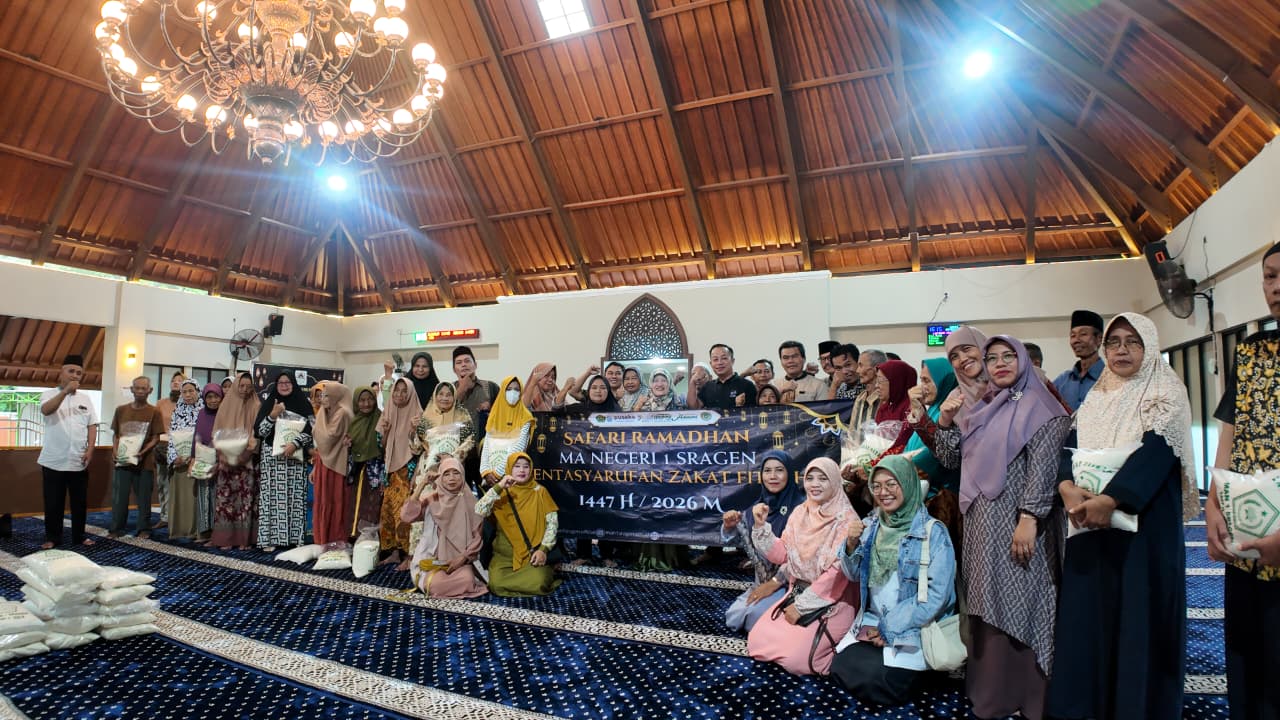 Safari Ramadan dan Pentasyarufan Zakat Fitrah MAN 1 Sragen Hadirkan Kebahagiaan bagi Warga Kedawung