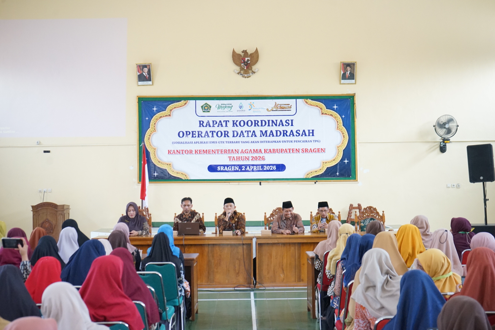 Rakor Operator Madrasah, Kemenag Sragen Sosialisasikan EMIS GTK Jelang Pencairan TPG