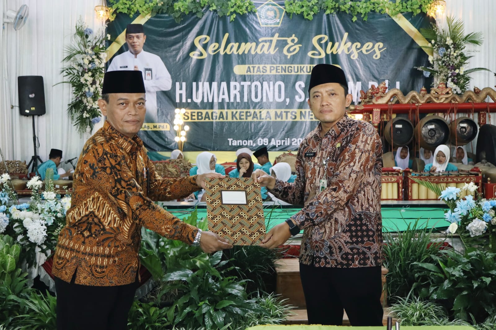 Pengukuhan Kepala MTsN 2 Sragen, Kasi Penmad Dorong Penguatan Komunikasi Lintas Sektoral