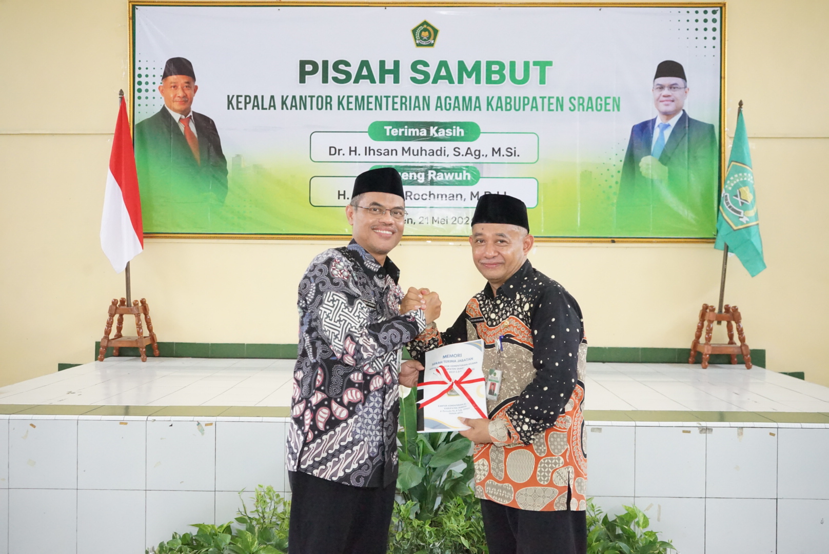 Pisah Sambut Tandai Estafet Kepemimpinan Baru di Kemenag Sragen