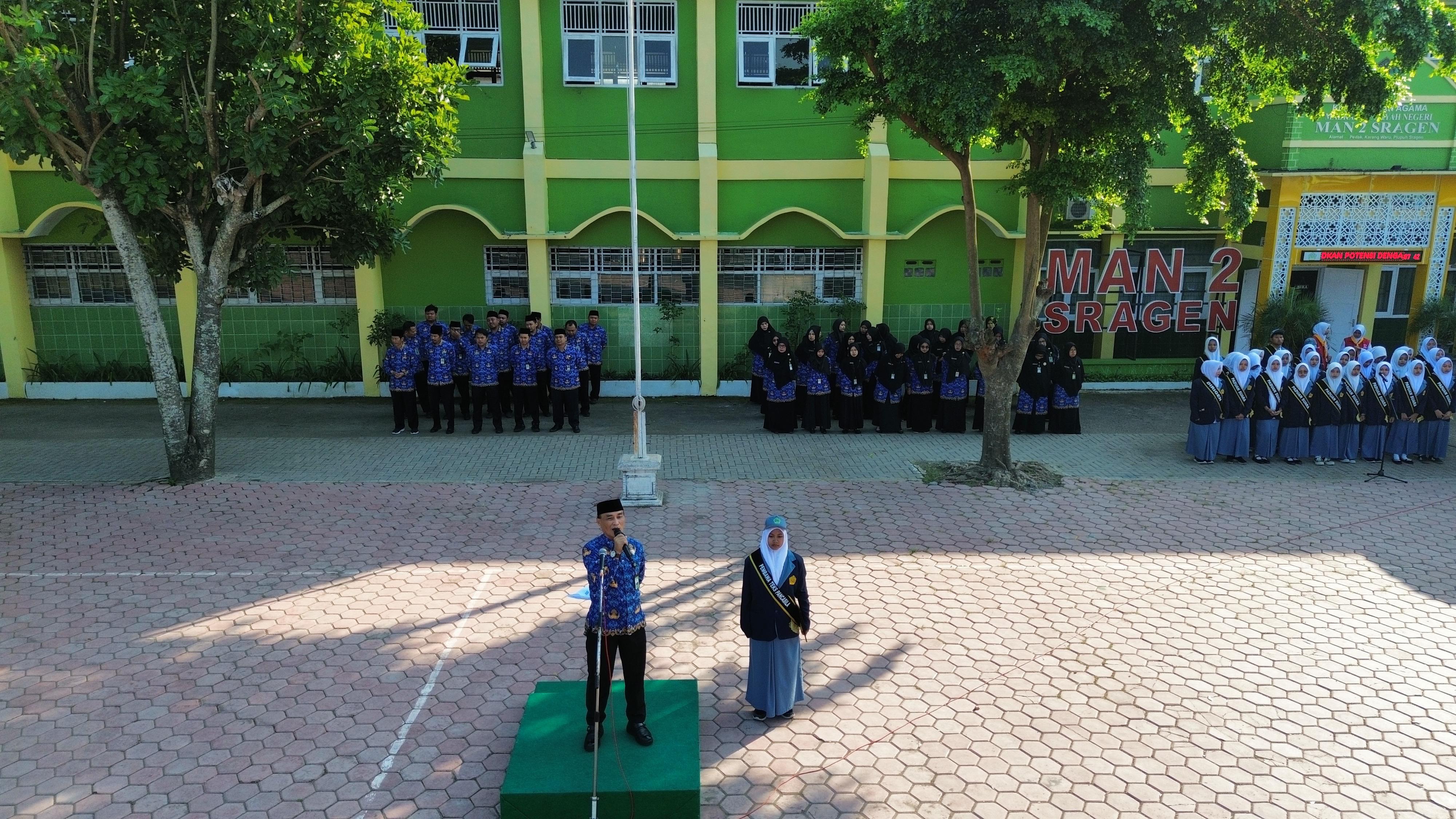 Semangat Nilai Luhur Pancasila, MAN 2 Sragen Satu Hati dalam Upacara Peringatan Kelahiran Dasar Negara