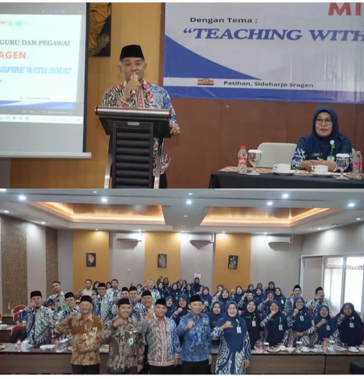 Teaching With Heart, Inspire With Soul Tingkatkan Kompetensi Guru dan Pegawai MIN 9 Sragen