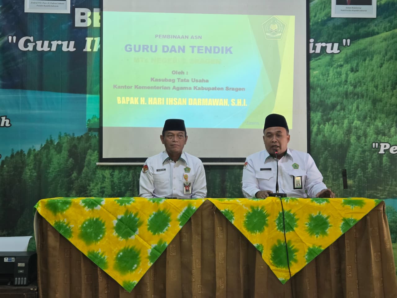 Kasubbag TU Kemenag Sragen Beri Penguatan Integritas dan Loyalitas bagi ASN MTsN 2 Sragen